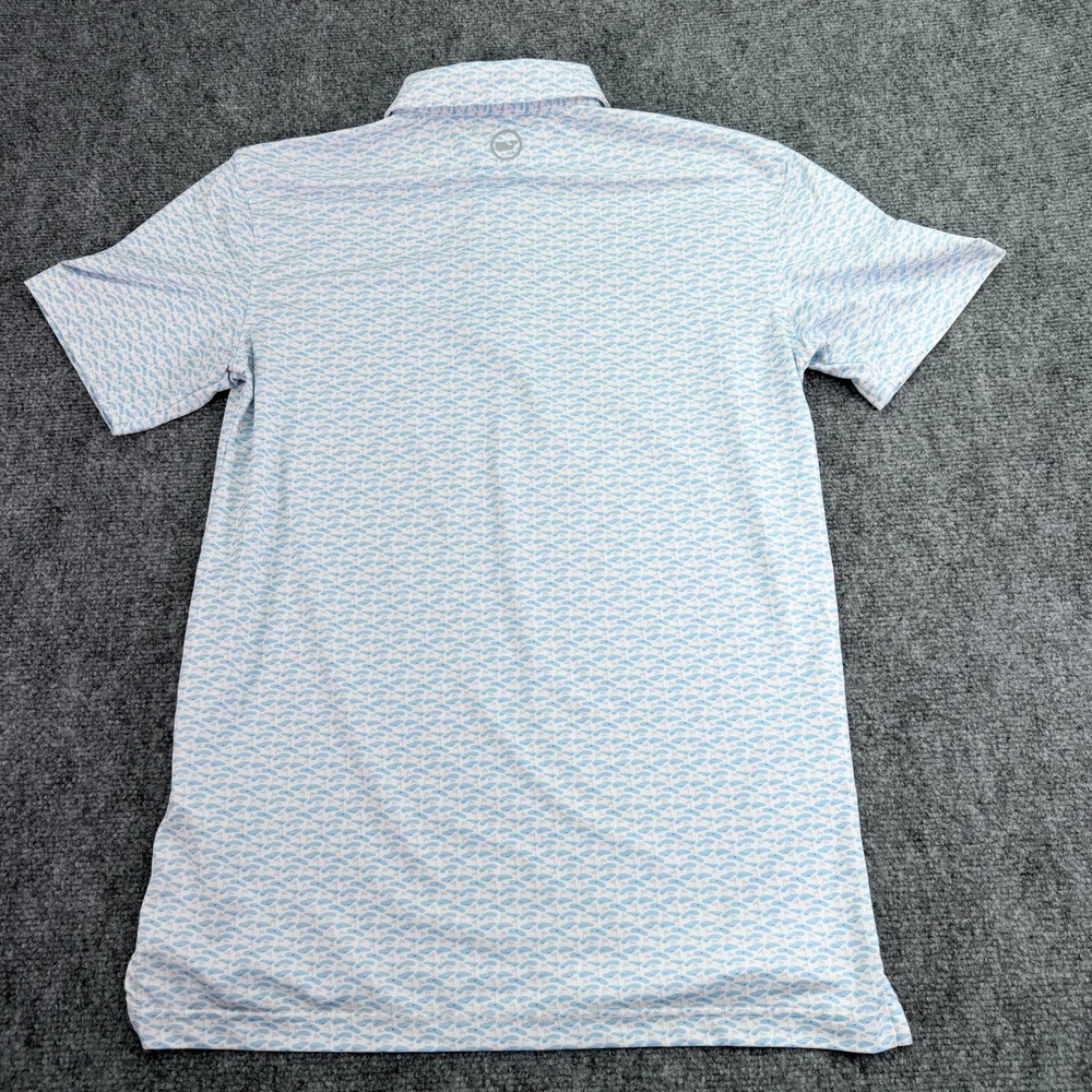 Vineyard Vines Polo Shirt Men XS Palmero Flag Print Golf Brrr Short Sleeve Whale - Picture 11 of 12